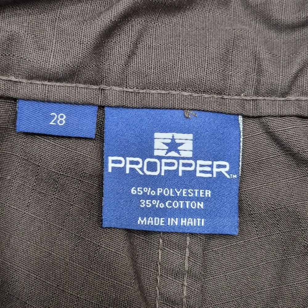 Propper tactical rip stop pants women's 28 chocolate brown double knee cargo - Picture 5 of 10